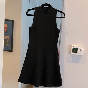 Theory black mini sweater dress. Thick material. Size P